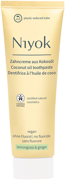 Niyok Zahncreme aus Kokosöl Zitronengras & Ingwer