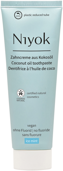Niyok Zahncreme aus Kokosöl Eisminze