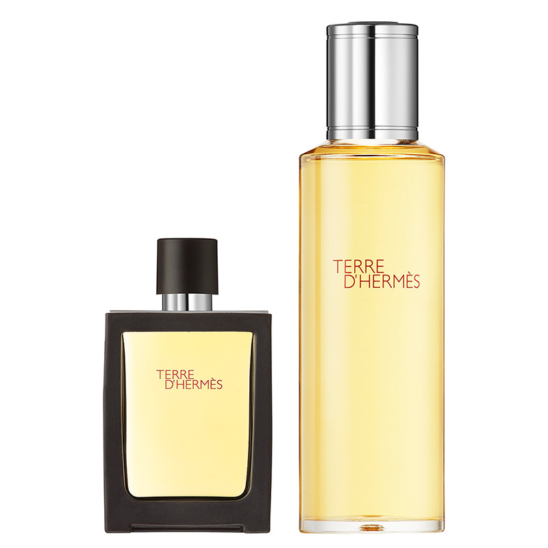 HERMÈS Terre d'Hermès 121 Gramm - Eau de Parfum Refillable Spray + Refill Bottle