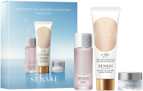SENSAI SILKY BRONZE SUN PROTECTIVE AND FRESH HYDRATING LTD SET