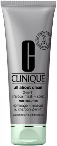 Clinique All About Clean Charcoal Mask + Scrub Anti Pollution