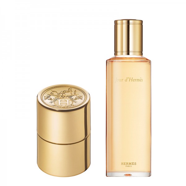 HERMÈS Jour d'Hermès Eau de Parfum: refillable 10 ml Pocket Spray + 125 ml Refill Bottle