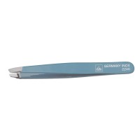 Becker Manicure Erbe Pinzette, rostfrei - schräg Blau