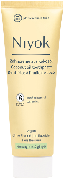 Niyok Zahncreme aus Kokosöl Zitronengras & Ingwer